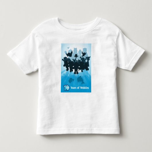 10年間のWebkinzのシルエット トドラーTシャツ (正面)