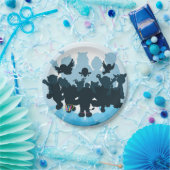 10年間のWebkinzのシルエット ペーパープレート (パーティー)