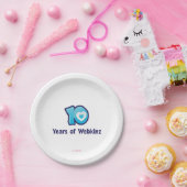 10年間のWebkinzのロゴ ペーパープレート (パーティー)