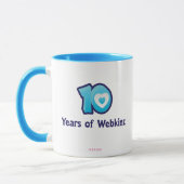 10年間のWebkinzのロゴ マグカップ (左)