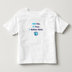 10年間のWebkinz Stats トドラーTシャツ