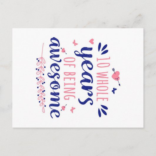 10年10年素晴らし祭  シーズンポストカード (正面)