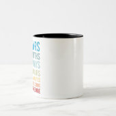 10年120か月3650日が素晴らし誕生 ツートーンマグカップ (中央)