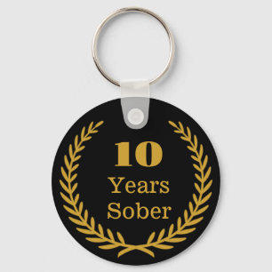 10年Sober、パーソナル化可能なSobrity Keepsake キーホルダー