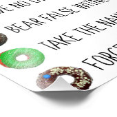 10戒はメッセージおもしろいユーモアの宗教をリストする フォトプリント            (角)