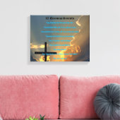 10戒めウォールアート キャンバスプリント (インサイチュ (リビング))