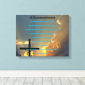 10戒めウォールアート キャンバスプリント (インサイチュ (ウッドフロア))