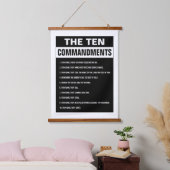 10戒バイブル聖書聖書宗教学 吊り下げ型タペストリー (寝室)