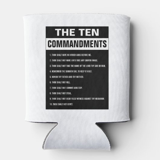 10戒バイブル聖書聖書宗教学 缶クーラー (裏面)