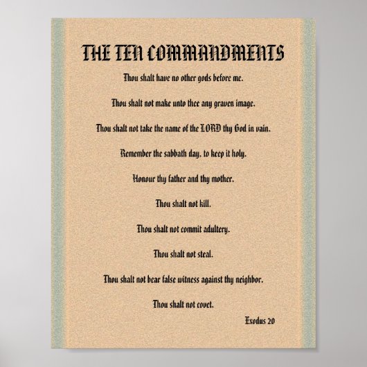 10戒 – 石柱ポスター ポスター (正面)