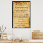 10戒Brown XL ポスター (キッチン)