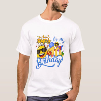 10才の誕生日おめでとう!男の子 Tシャツ