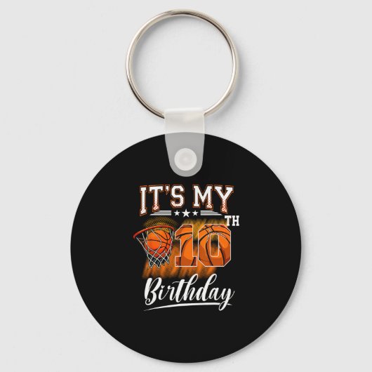 10才の誕生日 スケッチテーマ 10歳 キーホルダー (正面)