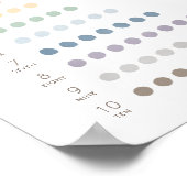 10教室デコールへのレインボー数 ポスター (角)