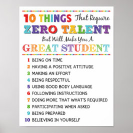 10教室素晴らしの内容 ポスター