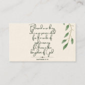 10日の聖なる書物、 経典カード |マタイ5:10 コーリングカード (正面)