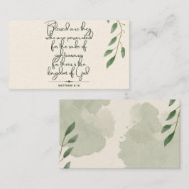 10日の聖なる書物、 経典カード |マタイ5:10 コーリングカード