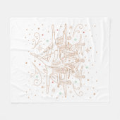 10日目のクリスマスフリースブランケット フリースブランケット (正面(横))