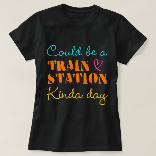 10日目の駅かもしれない Tシャツ (デザイン正面)