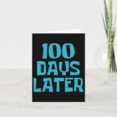 10日100日後の学校先生 カード (正面)