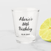 10日20日30日40日50日60日70日バースデーパーティー ショットグラス (正面)