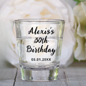 10日20日30日40日50日60日70日バースデーパーティー ショットグラス