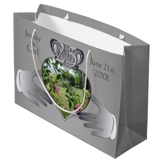 10日、11日、20日、25日、写真記念日クラドー ラ ラージペーパーバッグ (裏面アングル)