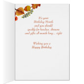 10月おもしろい誕生日紅葉 (内側 (右))