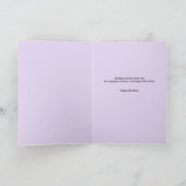 10月から11月までの誕生フラワーカスタム誕生日 カード (内部)