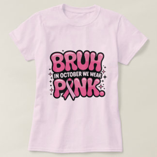 10月にはピンクを着ようぜ Tシャツ