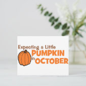 10月に少しカボチャを期待して ポストカード (スタンド正面)