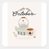 10月に思い出す スクエアシール (正面)