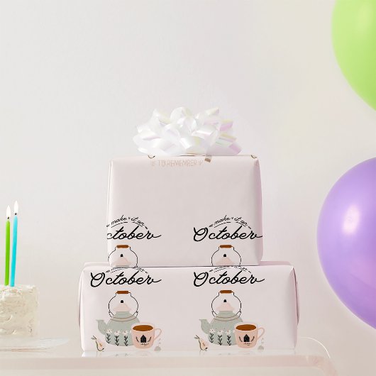 10月に思い出す ラッピングペーパー