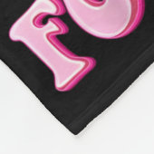 10月に我々の衣服ピンクと時計フットブレストカ フリースブランケット (角)