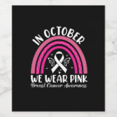 10月に我々の衣服ピンク ワインラベル (シングルラベル)