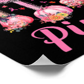 10月に我々は衣服ピンクイエズスが乳がん交差 ポスター (角)