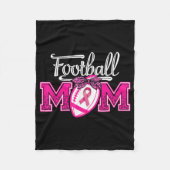 10月に我々は衣服ピンクサッカーママ乳がん フリースブランケット (正面)