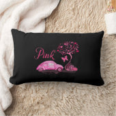 10月に我々は衣服ピンクトラックツリー乳がんA ランバークッション (ブランケット)