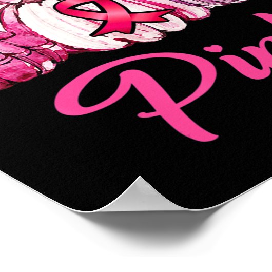 10月に我々は衣服ピンクパンプキンハロウィンギフト ポスター (角)