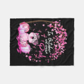 10月に我々は衣服ピンクヒョウ猫乳がん フリースブランケット (正面(横))