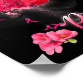 10月に我々は衣服ピンクフラミンゴ乳癌アワ ポスター (角)