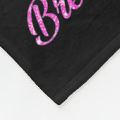 10月に我々は衣服ピンクブラック女性乳がん フリースブランケット (角)