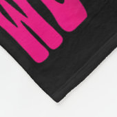 10月に我々は衣服ピンクブラック女性乳がん フリースブランケット (角)