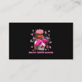 10月に我々は衣服ピンクブラック女性乳がん 名刺 (正面)