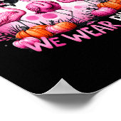 10月に我々は衣服ピンク乳がんハロウィーン ポスター (角)