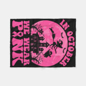 10月に我々は衣服ピンク乳がん認識度リ フリースブランケット (正面(横))