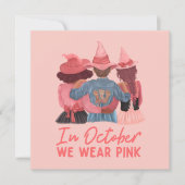 10月に我々は衣服ピンク乳がん認識度 (正面)