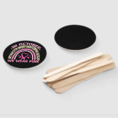 10月に我々は衣服ピンク乳がん認識度 ハンドファン (組立なし)