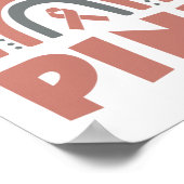 10月に我々は衣服ピンク乳がん認識度 ポスター (角)