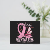 10月に我々は衣服ピンク乳がん認識度 ポストカード (スタンド正面)